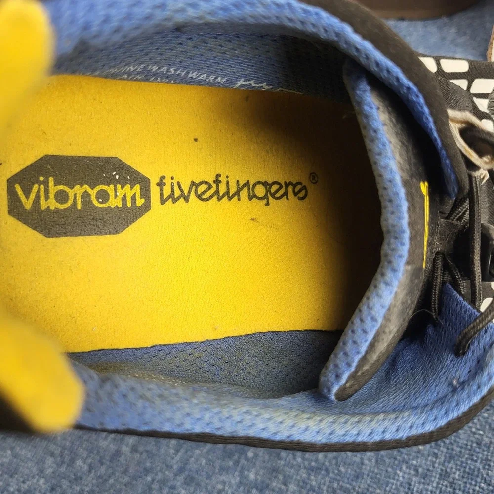 Vibram FiveFingers Spyridon LS Mens 42 Black Blue Trail Running Shoes Outdoor